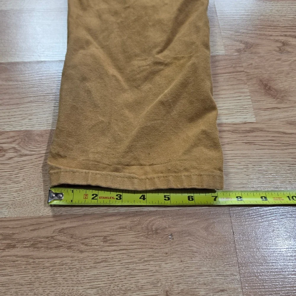 Carhartt Overalls Kids Size 6 Double Knee Bib Canvas Brown Duck Workwear